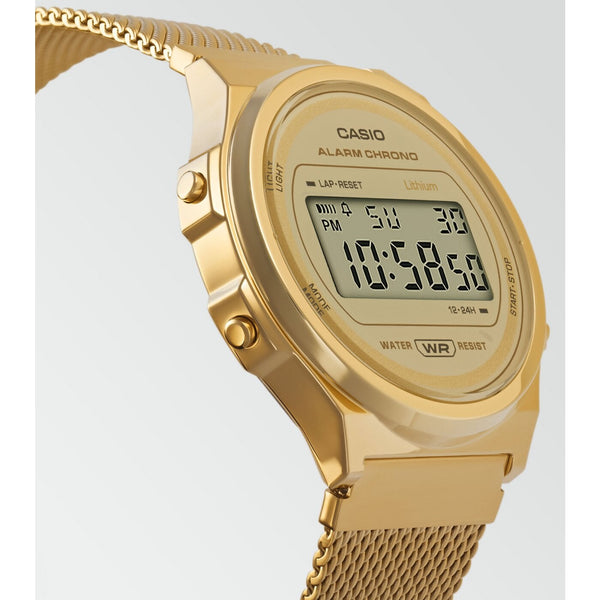 Casio Vintage Round orologio unisex golden A171WEMG-9AEF