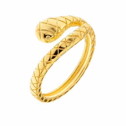 BYSIMON - Anello in Argento 925 con dettagli a forma di serpente