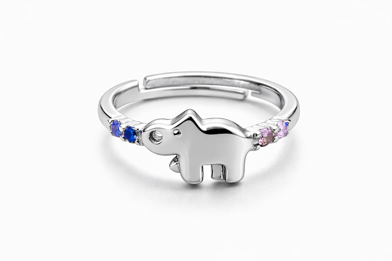 fico gioielli - Anello Elefantino Portafortuna in Argento
