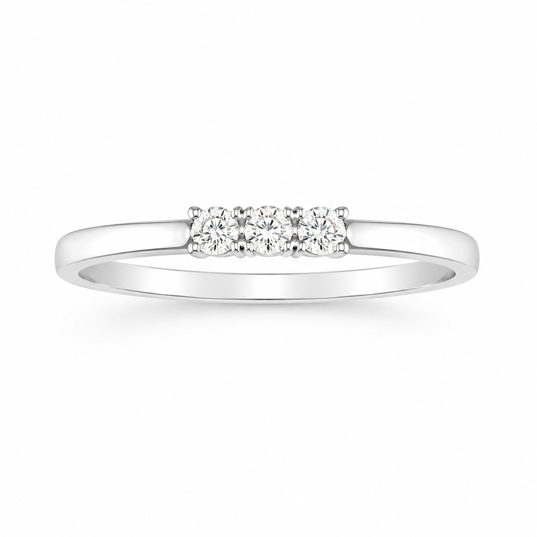 Fico Gioielli - Anello trilogy in Oro Bianco 18 KT con Diamanti