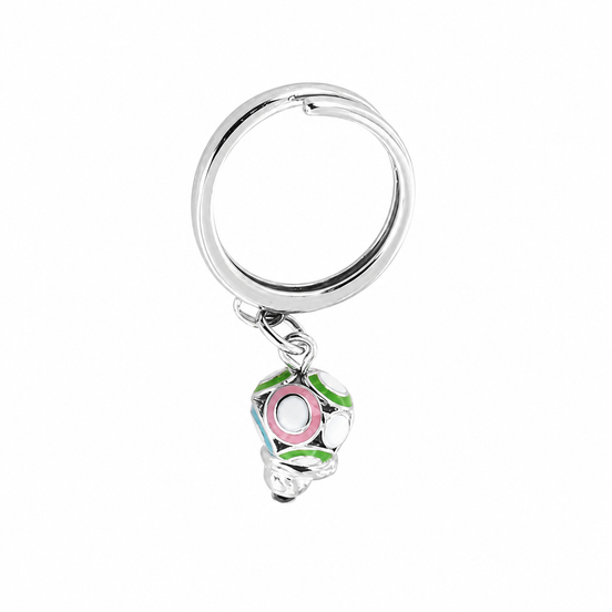 AMO CAPRI - Anello in Metallo con campana portafortuna impreziosita da smalti colorati