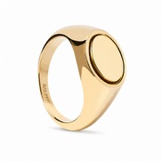 PDPAOLA - Anello  Sigillo Ovale  Gold Argento