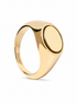 PDPAOLA - Anello  Sigillo Ovale  Gold Argento