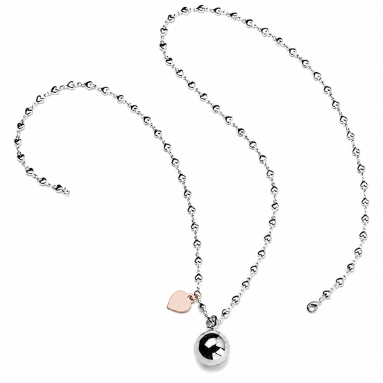 Sovrani - collana chiama angeli ottone cuore