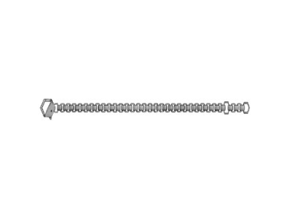 Bracciale in Acciaio e Diamanti Bikkembergs SKIB02WB
