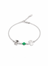 fico gioielli - Bracciale Bimba e Bimba con Quadrifoglio in Argento 925
