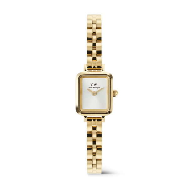 Daniel Wellington - Quadro Mini Arch 3-link White Sunray Gold