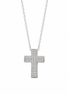 BYSIMON - Collana in Argento 925 con croce impreziosito da zirconi