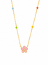 BYSIMON -  Collana in Argento 925 con fiore rosa