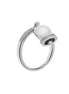 amo capri - Anello con campanella portafortuna in Argento 925 e zirconi