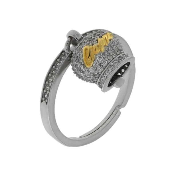 amo capri - Anello in Argento 925 campanella Capri zirconata