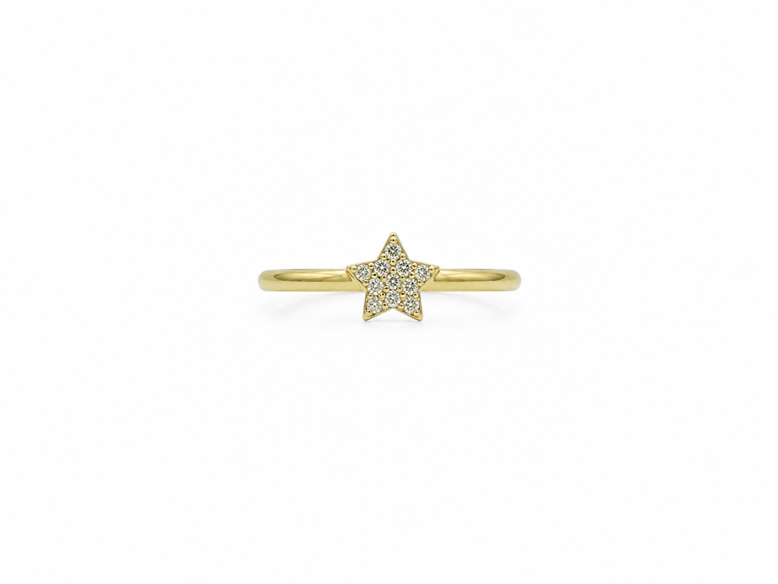 Fico Gioielli - Anello Regolabile Stella Pavé in Argento 925