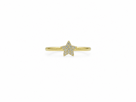 Fico Gioielli - Anello Regolabile Stella Pavé in Argento 925