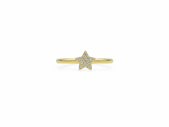 Fico Gioielli - Anello Regolabile Stella Pavé in Argento 925