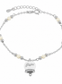 BYSIMON - Bracciale in Argento 925 con campanella bianca Capri