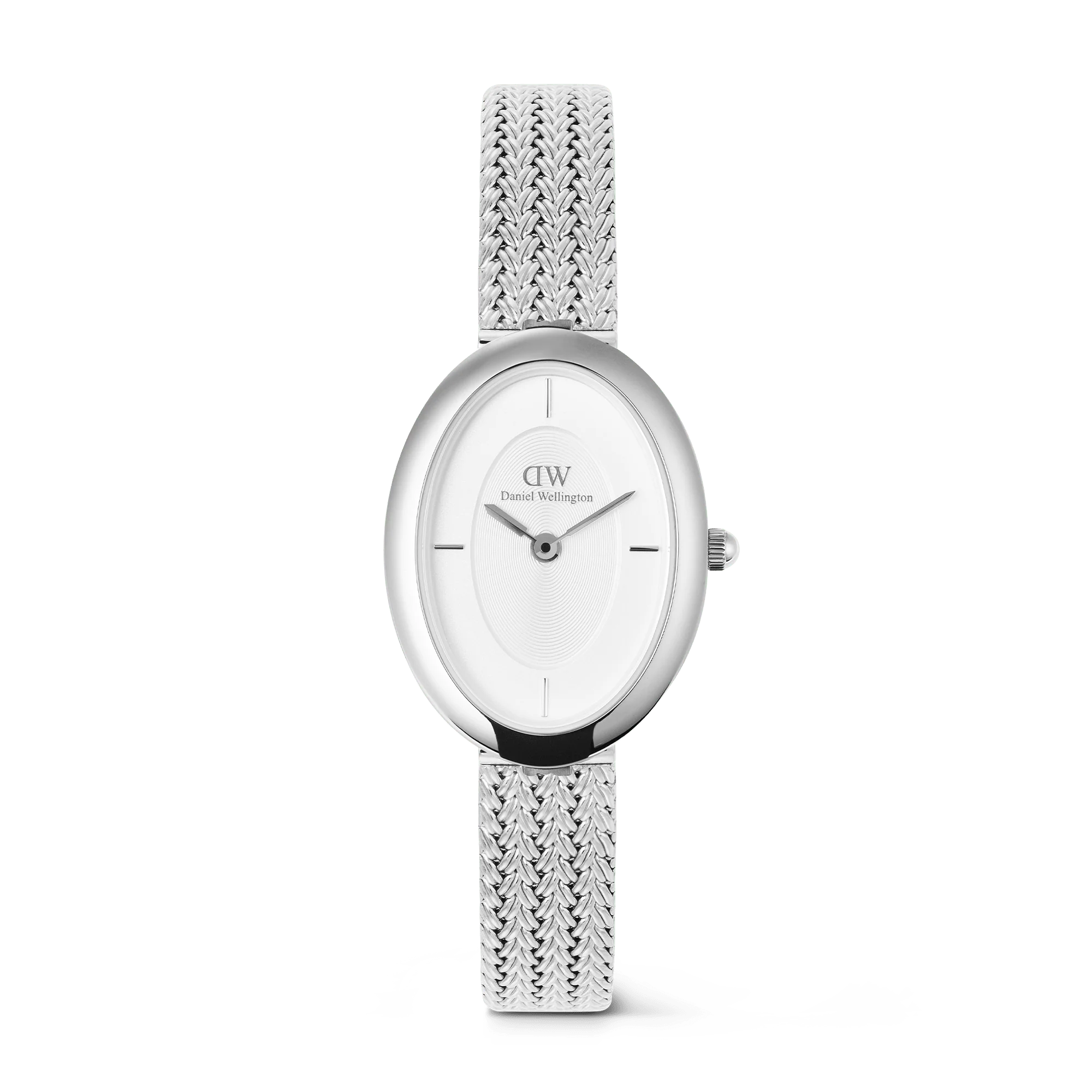 Daniel Wellington - Juliette Braided Mesh White Sunray Silver