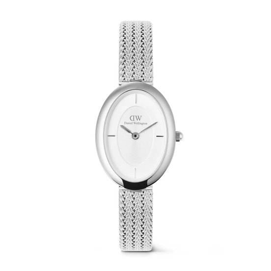 Daniel Wellington - Juliette Braided Mesh White Sunray Silver