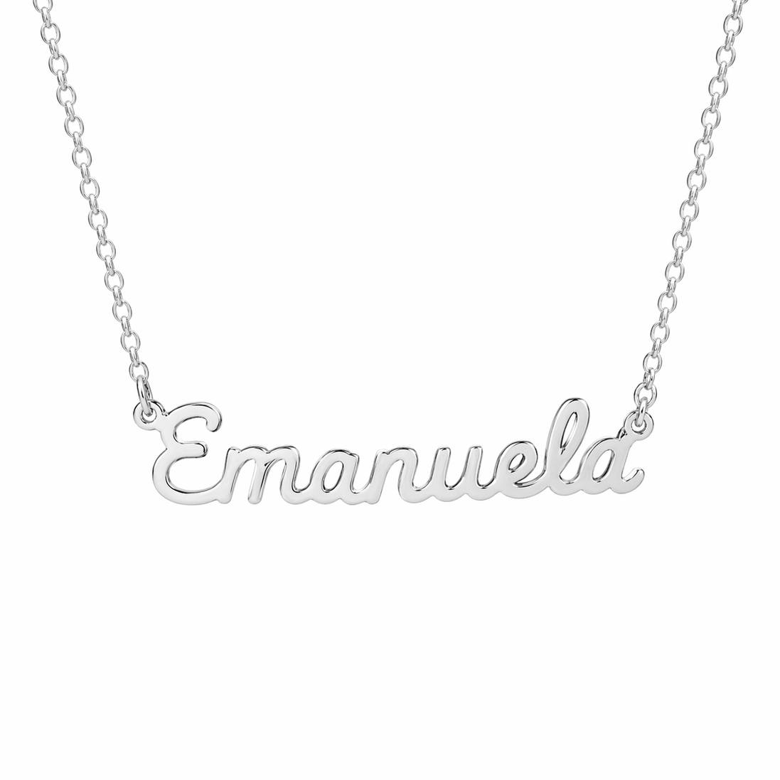 Fico Gioielli - Collana con Nome “Emanuela” in Argento 925