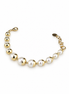 Bracciale Finitura Oro con Conchiglia Ricoperta - J7424