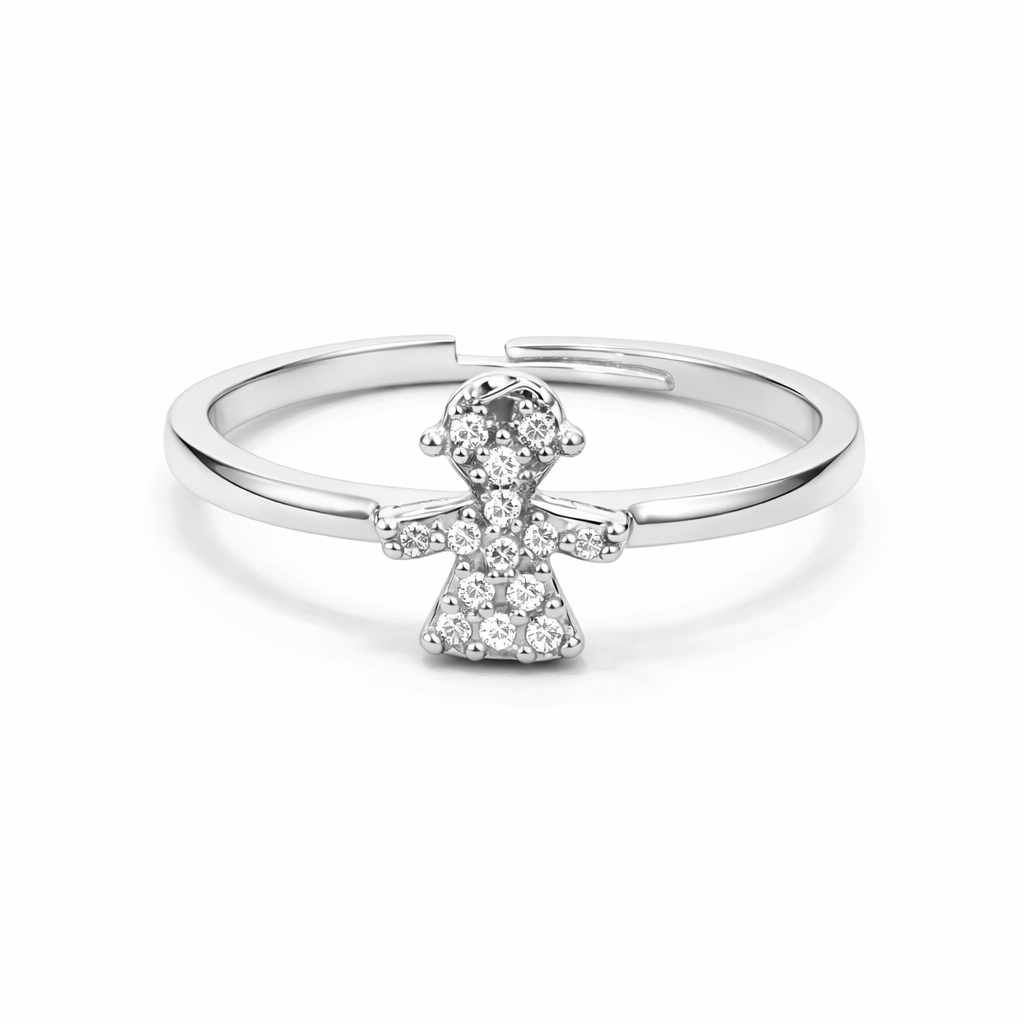 fico gioielli - Anello Bimba in Argento 925 con Zirconi