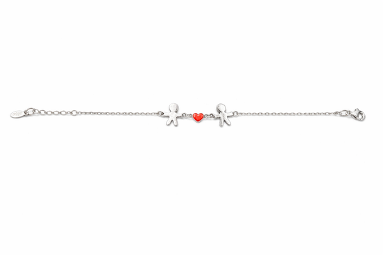 fico gioielli - Bracciale Bimbi con Cuore in Argento 925