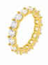 BYSIMON - Anello in Argento 925 con zirconi trasparenti