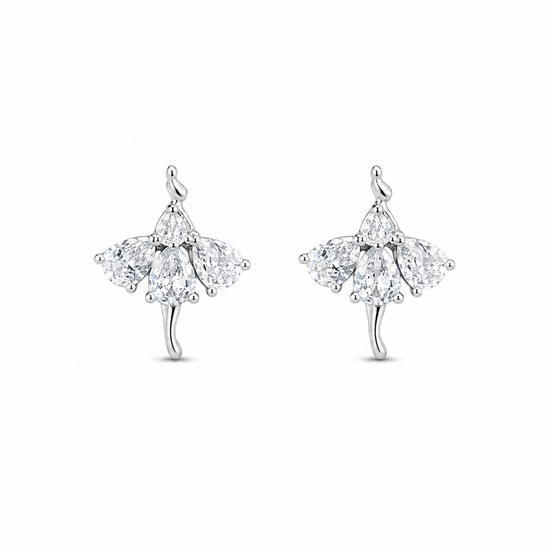 Fico Gioielli - Orecchini Ballerina con Zirconi Argento 925