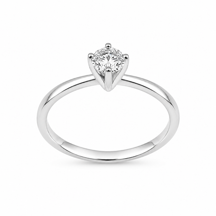 Fico Gioielli - Anello solitario in Oro Bianco 18 KT con Diamante