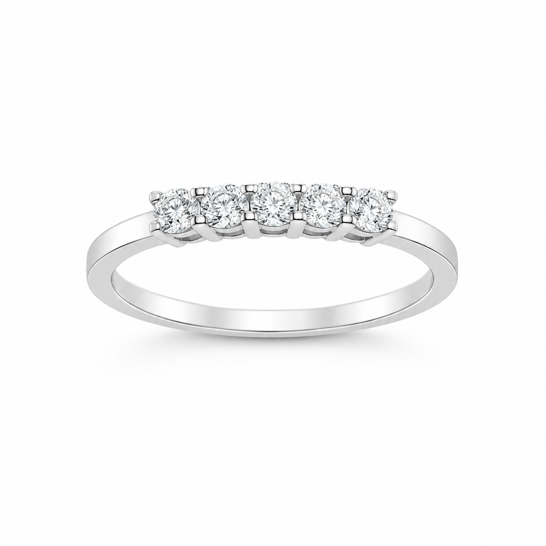 Fico Gioielli - Anello rivière in Oro Bianco 18 KT con Diamanti