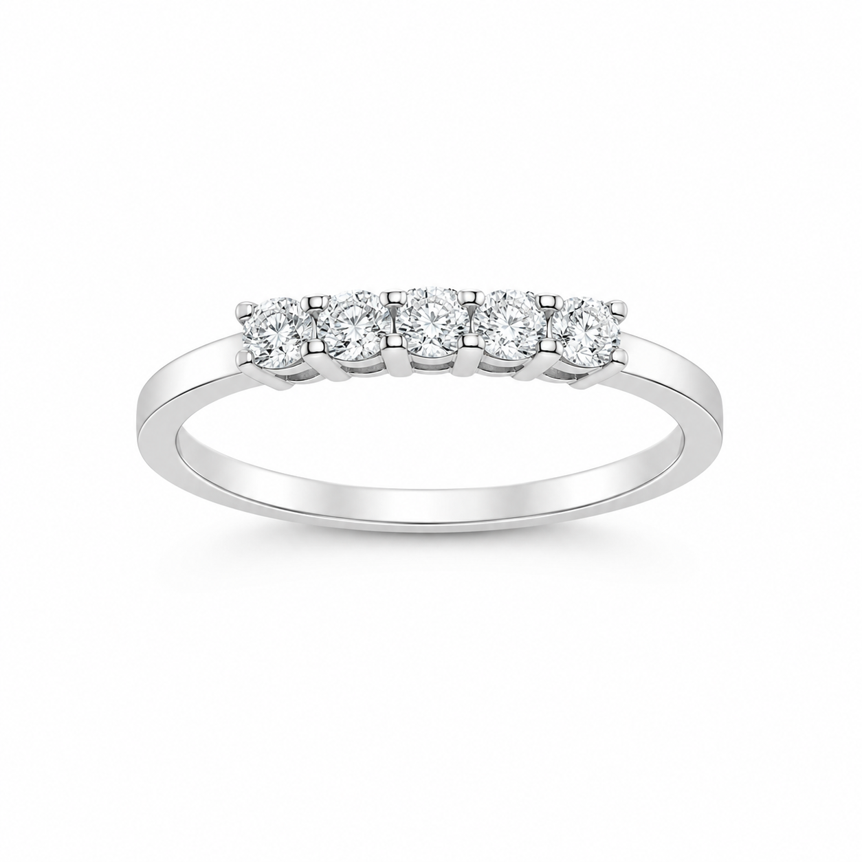 Fico Gioielli - Anello rivière in Oro Bianco 18 KT con Diamanti