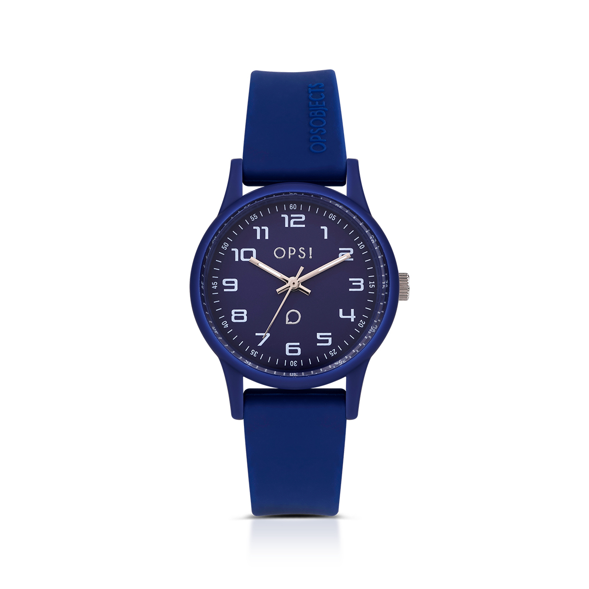 Ops! - Orologio Silicon Sport al Quarzo con Quadrante Blu