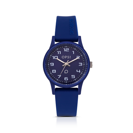 Ops! - Orologio Silicon Sport al Quarzo con Quadrante Blu