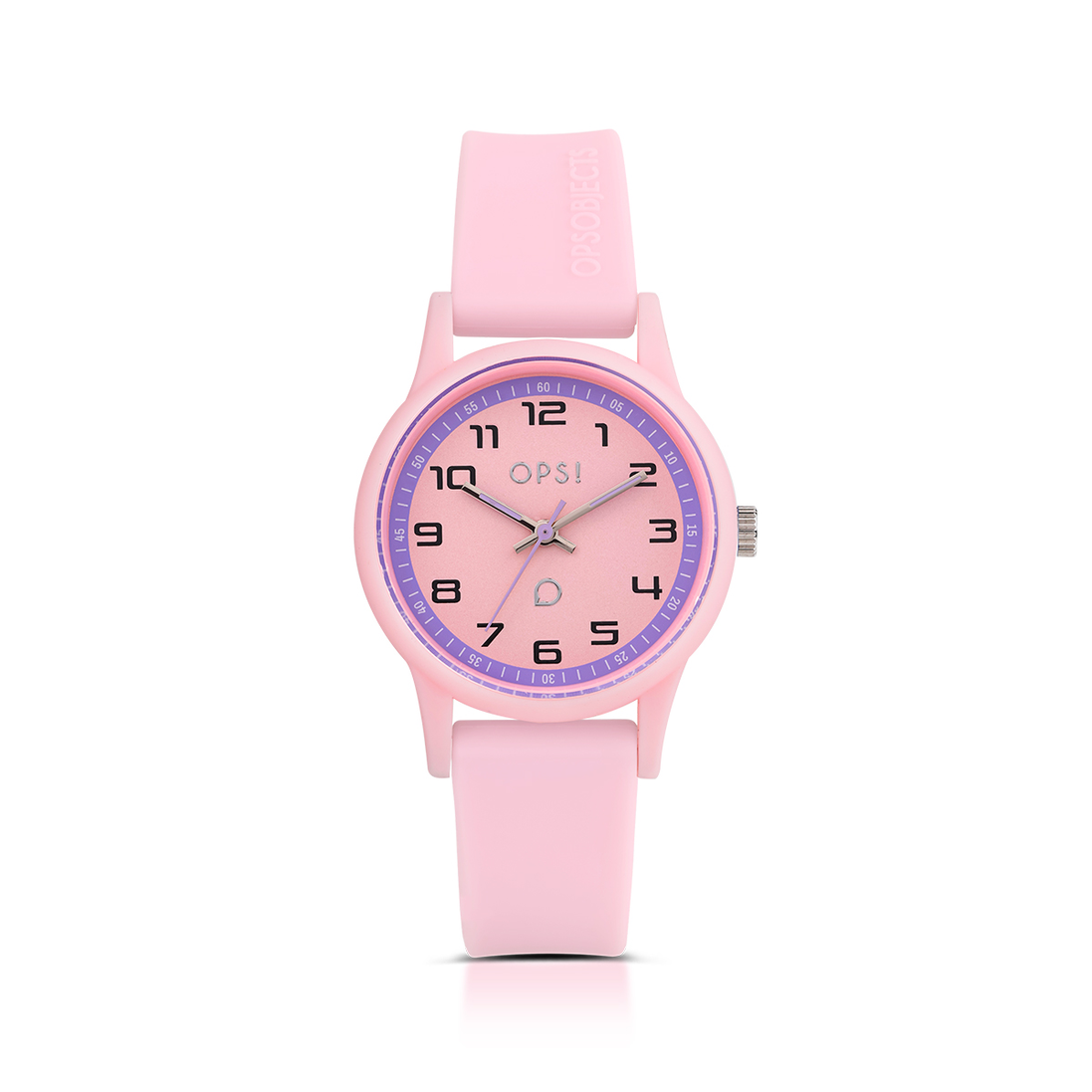 Ops! - Orologio Silicon Sport al Quarzo con Quadrante Rosa