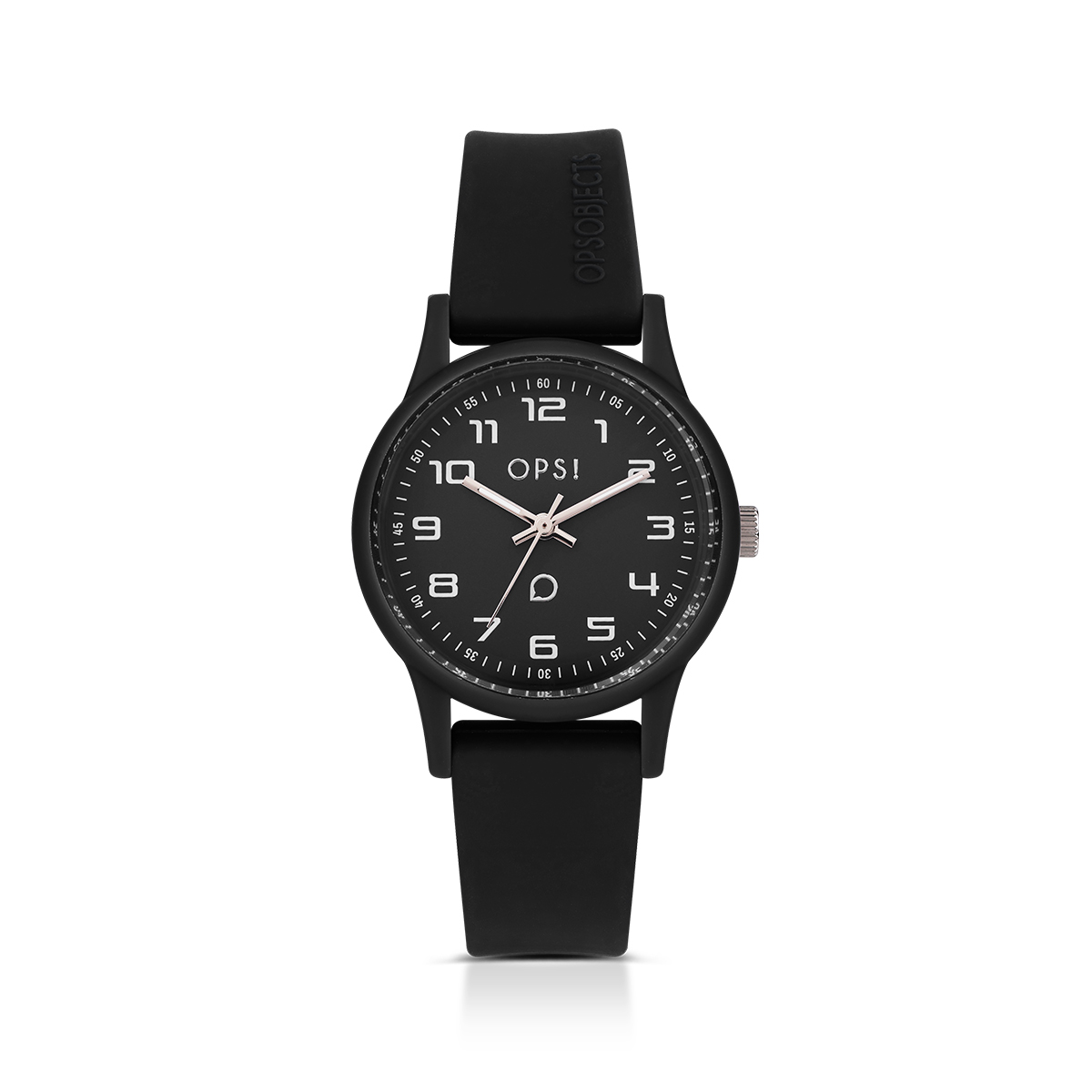 Ops! - Orologio Unisex Silicon Sport al Quarzo con Quadrante Nero
