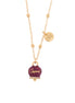 Amo Capri - Collana in Metallo con campanellina rossa smaltata