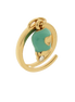 amo capri - Anello in Metallo con campanella portafortuna in smalto tuchese impreziosita da cuore e punto luce
