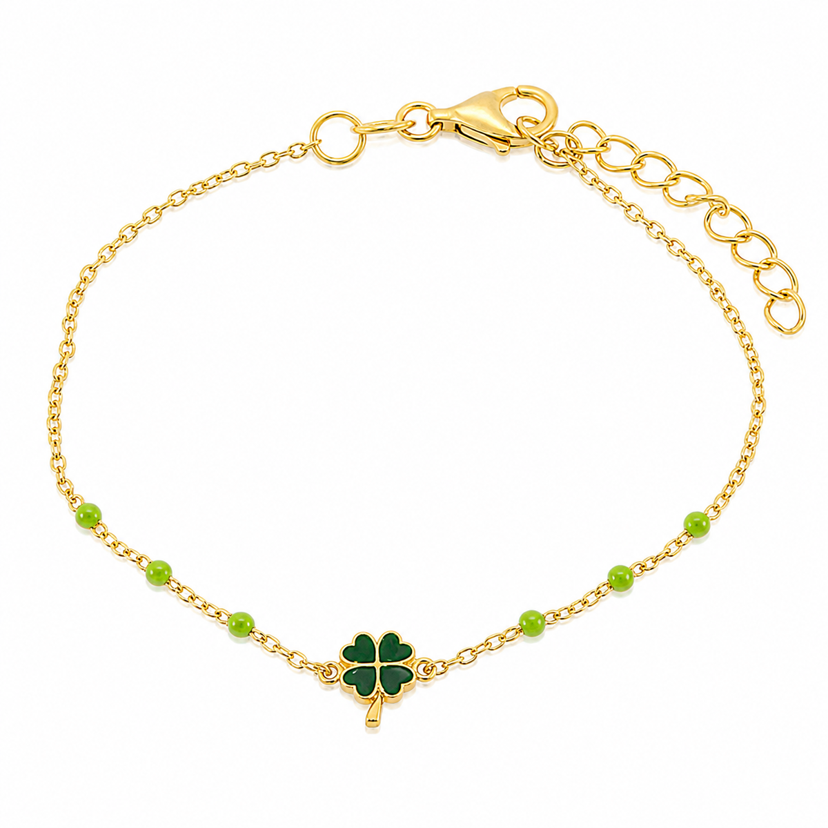 BYSIMON - Bracciale in Argento 925 con quadrifoglio