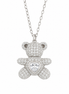 BYSIMON - Collana in Argento 925 con orsacchiotto zirconato