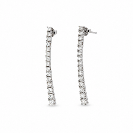 BYSIMON -  Orecchini in Argento 925 con zirconi pendenti