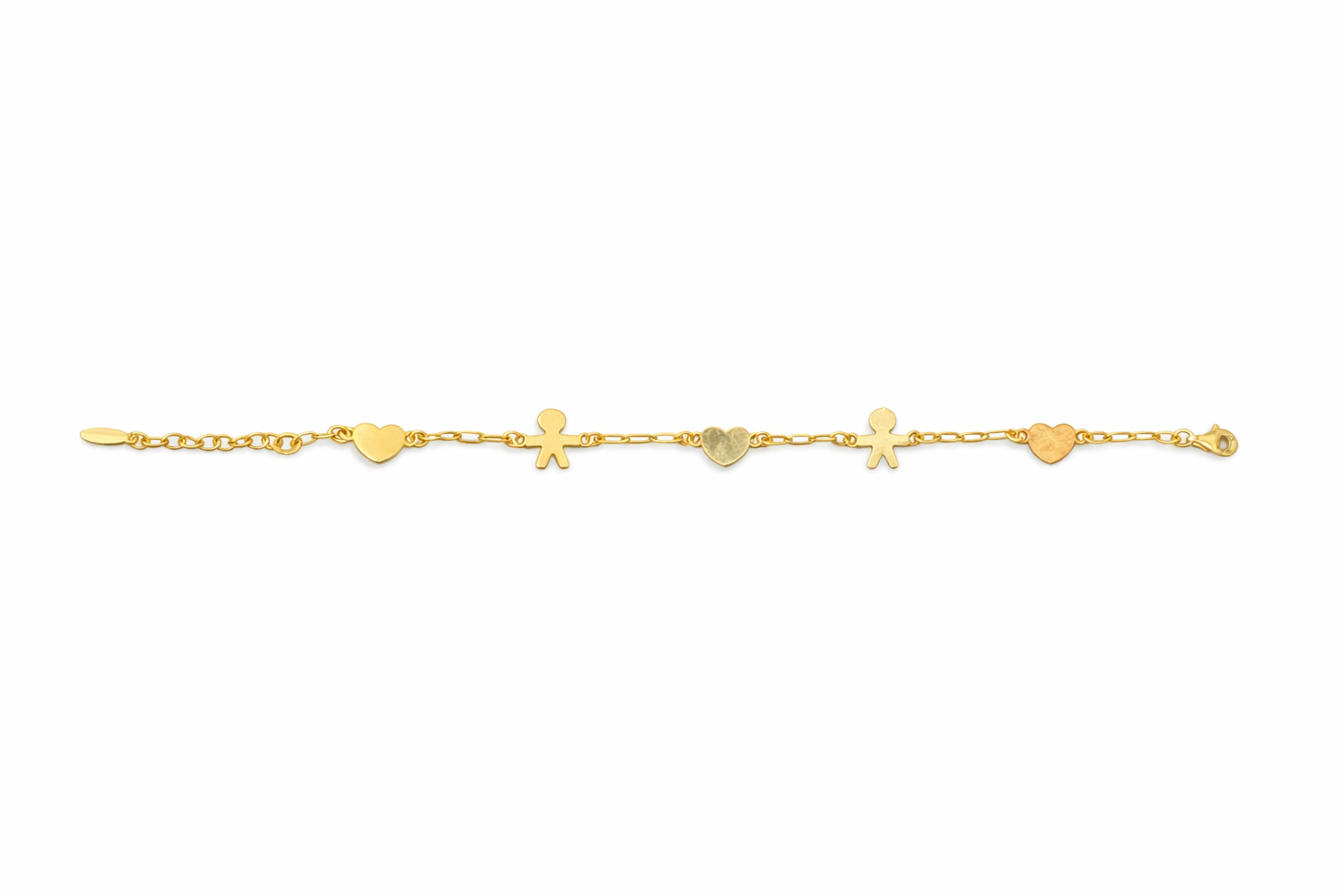 fico gioielli - Bracciale Cuori e Bimbi in Argento 925