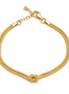 fico gioielli - Bracciale Nodo Centrale in Argento 925 Dorato
