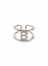 fico gioielli - Anello Iniziale “B” in Argento