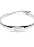 LIU JO - Bracciale Donna Acciaio Rigido Cuore Zirconi Bianchi LJ2456
