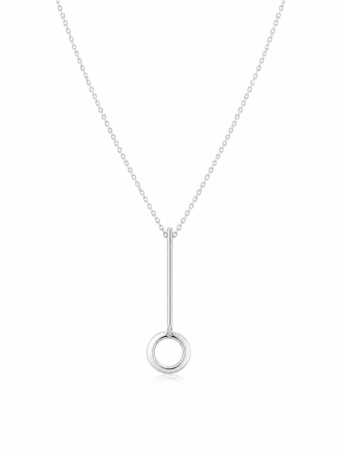 Fico Gioielli - Collana Cerchio e Barra Minimal – Argento 925