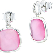XOR727R Orecchini con cristallo rosa baby e zirconi