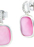 XOR727R Orecchini con cristallo rosa baby e zirconi