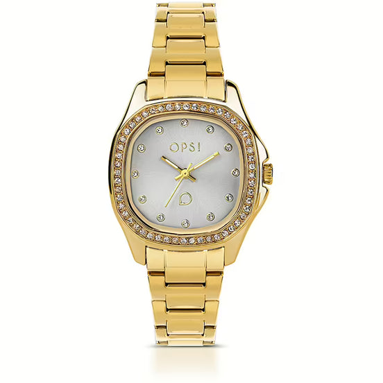 Orologio Donna Ops Acciaio dorato Colored Square Quarzo Solo Tempo OPSPW-994-3900