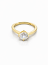 fico gioielli - Anello Solitario in Argento 925 con Zircone Bianco