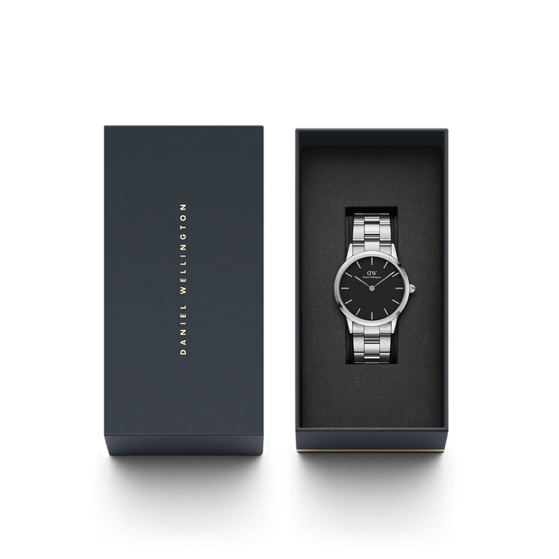 Daniel Wellington Iconic Link orologio donna nero 28mm Dw00100208