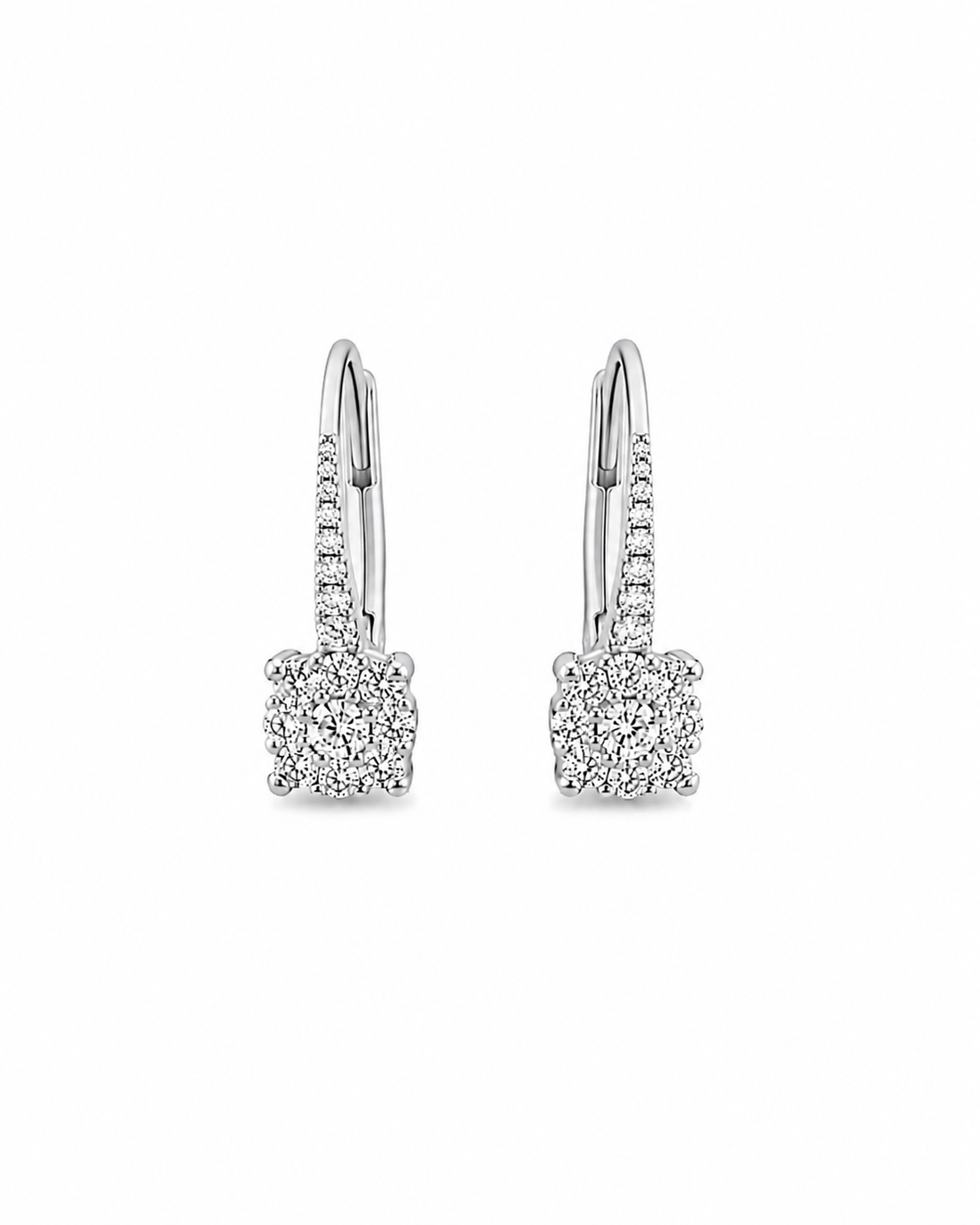 Fico Gioielli - Orecchini Éclat con Diamanti F VS in Oro Bianco 18 KT